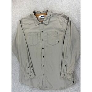 ExOfficio Insect Shield Beige Long Sleeve Button Shirt (Men's 2XL)